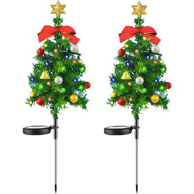 Christmas Tree Solar Garden Christmas Illumination Automatic Christmas LED Solar Garden Creating Ambience of HY-MS Lights, Lights, Outdoor,