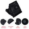Unisex Winter Leather Gloves Warm for Driving Cycling Windproof Waterproof Heated Motorcycle Battery Ch