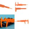 1 Pezzo Mini Righello di Plastica Scorrevole 80mm Calibro a Nonio Strumenti di Misura
