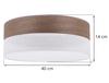 WOOD PLEXI CEILING LAMP WHITE 40CM WALNUT