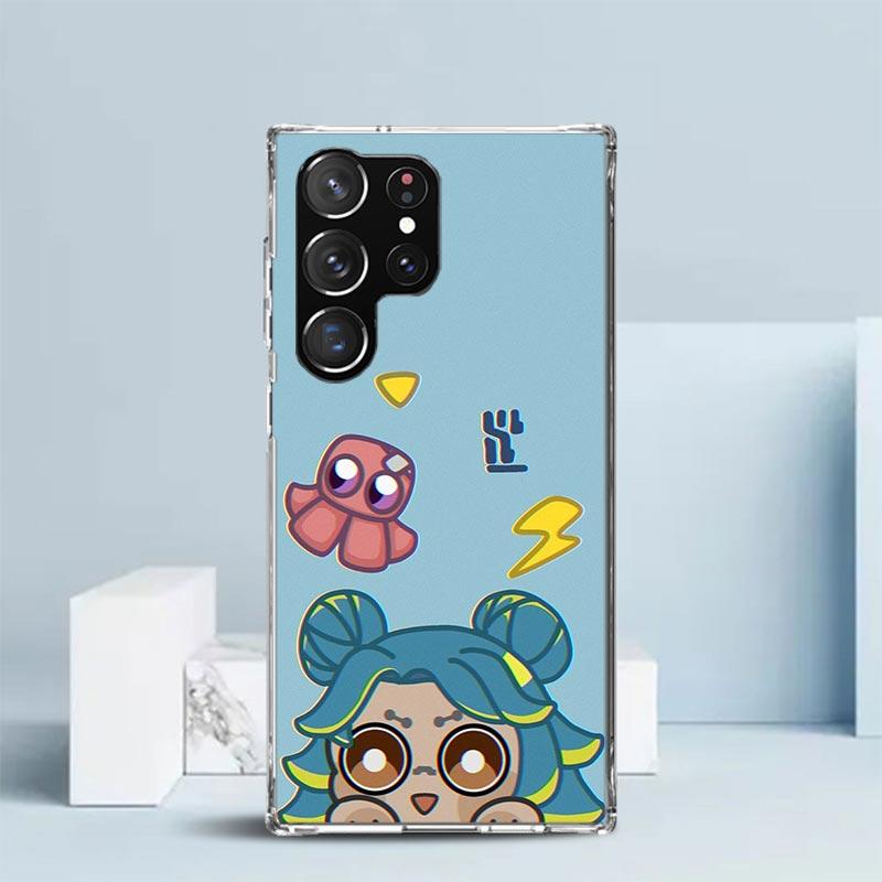 Game Valorant Cute Phone Case For Samsung Galaxy S24 S25 Edge S26 Ultra S22 S23 Plus S21 + S20 FE Soft TPU Back Cover Galaxy S22