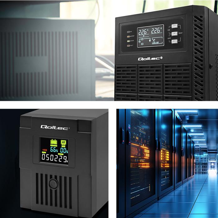 Qoltec Kabel przedłużający zasilający IEC C13/C14 | 3x1.0mm² | 1.8m