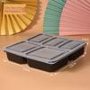 Disposable 5-Compartment Takeaway Lunch Boxes