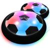 KKONES Kids Toys Hover Soccer Ball (Set of 2), Battery Operated Air Floating Soccer Ball with LED Light and Soft Foam Bumper for Indoor Outdoor Game,