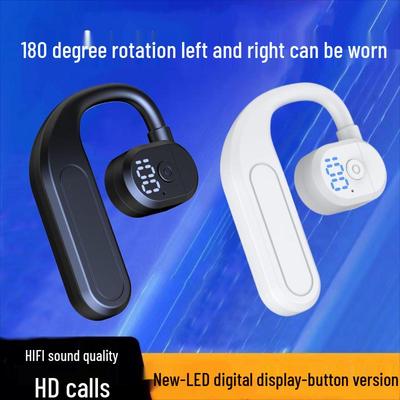 Bas Güçlendirilmiş Kablosuz Bluetooth Kulak Kancalı Kulaklık: Uzun Pil Ömrü, Her İki Kulağa da Uyar