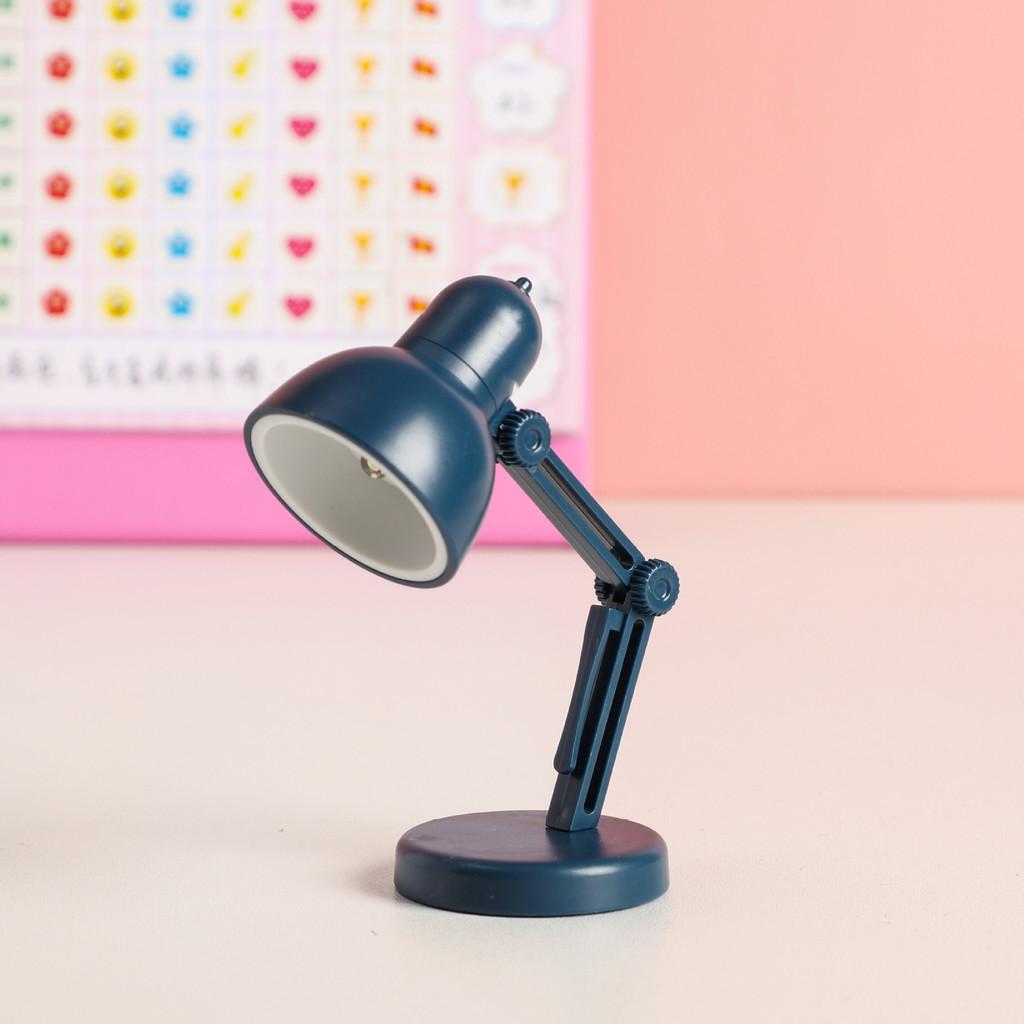Lamp Mini Table Led Folding Portable Small Night Light Button Powered Battery