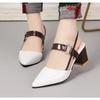 Womens Shoes Women's Sandals 2025 Summer New Pointy Chunky Sandals Pluis Size Women's High Heels Women Shoes Sandals
