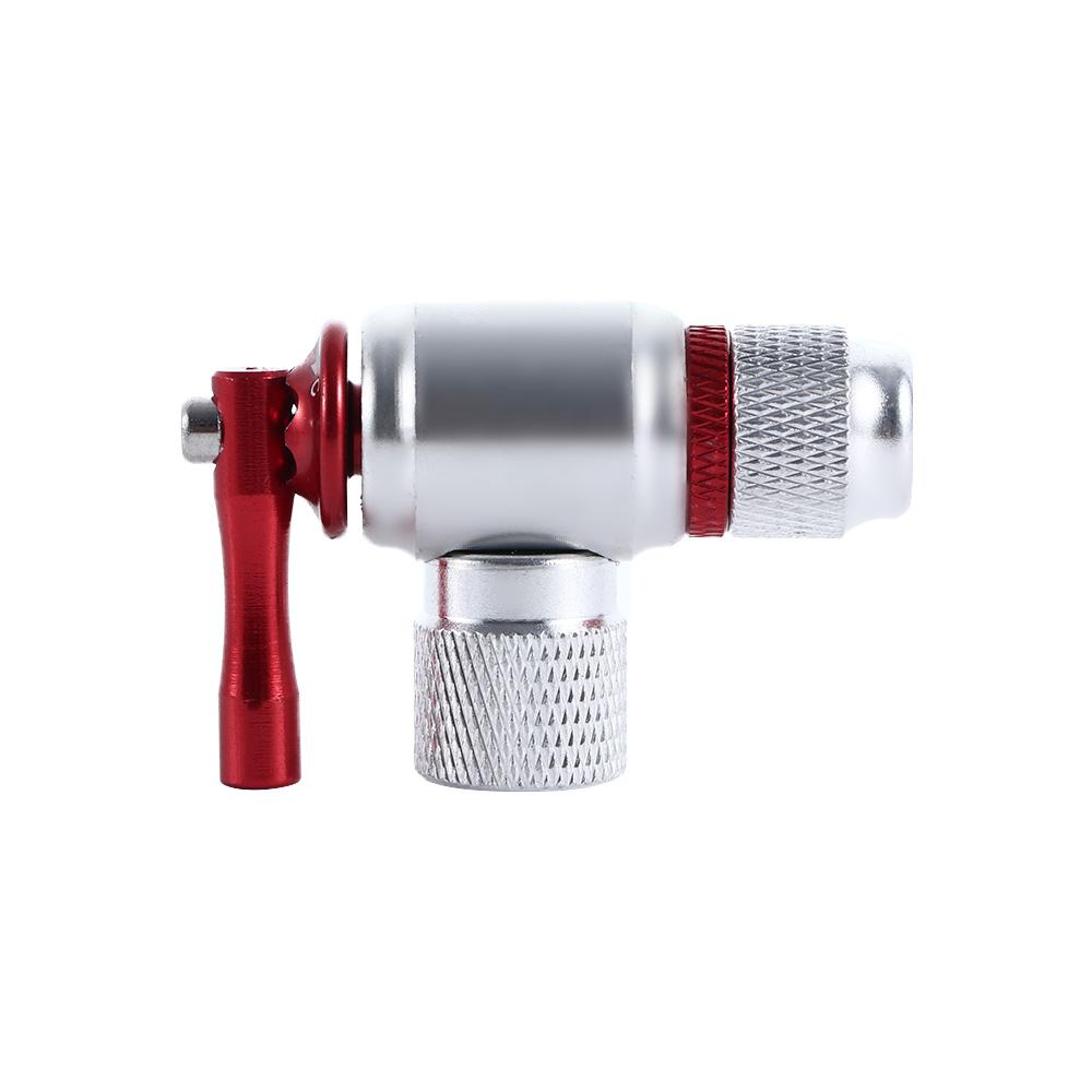 Portable Mountain Bike CO2 Cylinder Pump Gas Nozzle Bicycle Fast Inflator Inflatable Head Adapter Riding Emergency Accessories