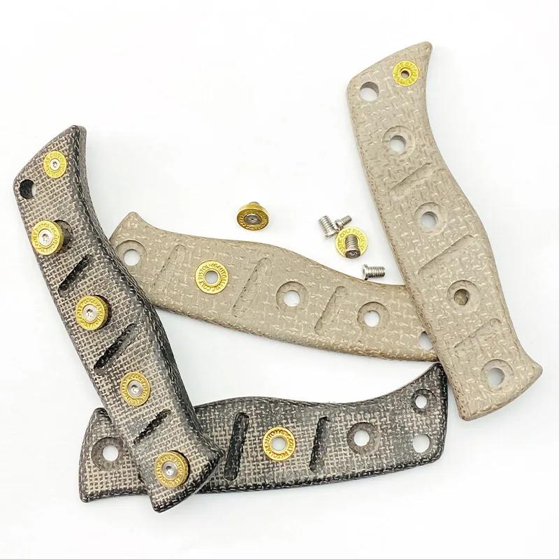 Flachs Reis Mikata Messergriff Patch Heim DIY Hand Micarta Werkzeugteile Zubehör für Butterfly Messer BM Fixed Adamas 375