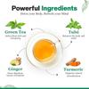 Mora Detox & Purity Herbal Tea | With Tulsi, Ginger, Turmeric & Green Tea Infusion | Ayurvedic Cleanse & Immune Support Blend | Anytime Use,