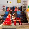 Kemila 3D Bedding Set Christmas Elk Pattern Duvet Cover Comforter Bed Linen Single Twin Full Queen Size Kids Girl Boys Gift Home Decor