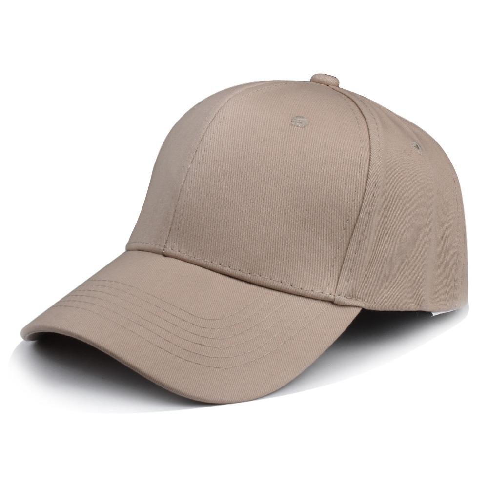 Solid Color Fashion Men Women Adjustable Leisure Caps Unisex Plain Curved Sun Visor Cotton Hats Outdoor Dustproof Baseball Cap