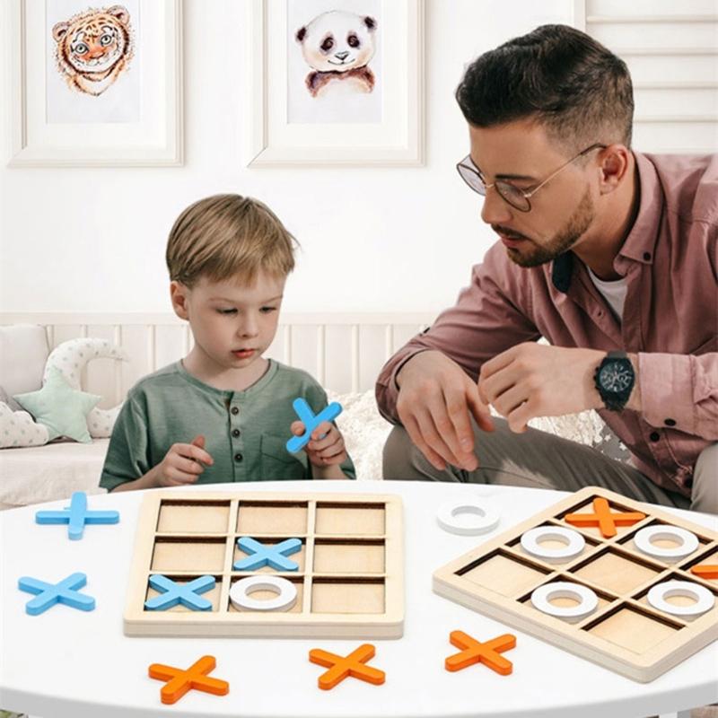 OX Chess Interaction Leisure Board Game Funny Developing Intelligent Parent-Child Toy Family Table Game