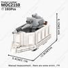 MOOXI Star Wars Mech Veicolo Cannone Carro Armato Armi Nave da Trasporto Soldati Modello Mattoncini Fai da Te Blocchi da Costruzione Assemblati Giocattolo per Bambini