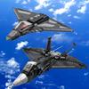 KNEW BUILT Helicopter Fighter Jet Building Block Toys-Boys' Favorite Plane DIY Puzzle FunHoliday Gifts for KidBirthday Party