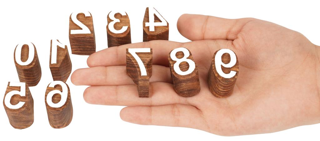 IBA Indianbeautifulart Textile  Printing  Block  0-9 Number  Hand Carved  Wood  Numbers  Wooden  Stamp  Wood  Block