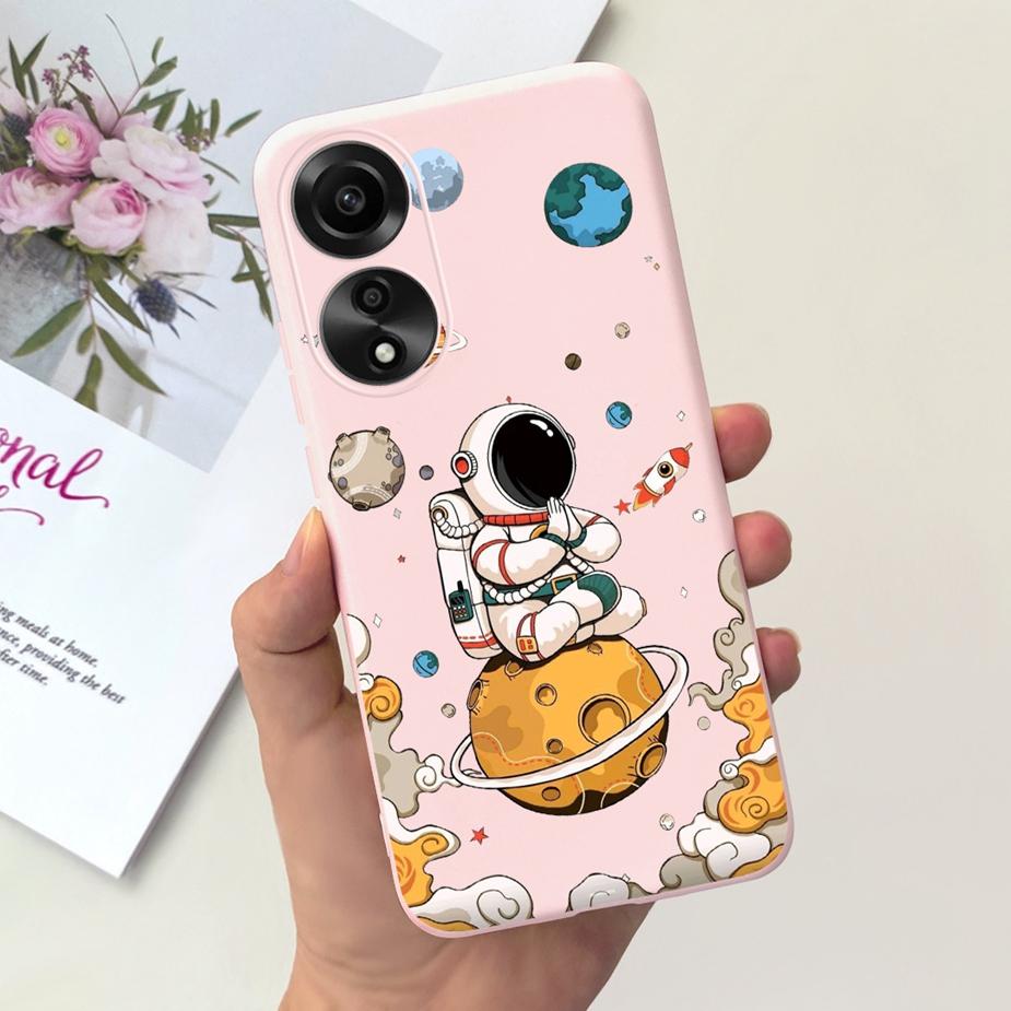 For Oppo A78 4G Case CPH2565 Cute Dinosaur Cartoon Painted Cover Soft Silicone Phone Case For Oppo A78 A 78 OppoA78 4G 5G Fundas