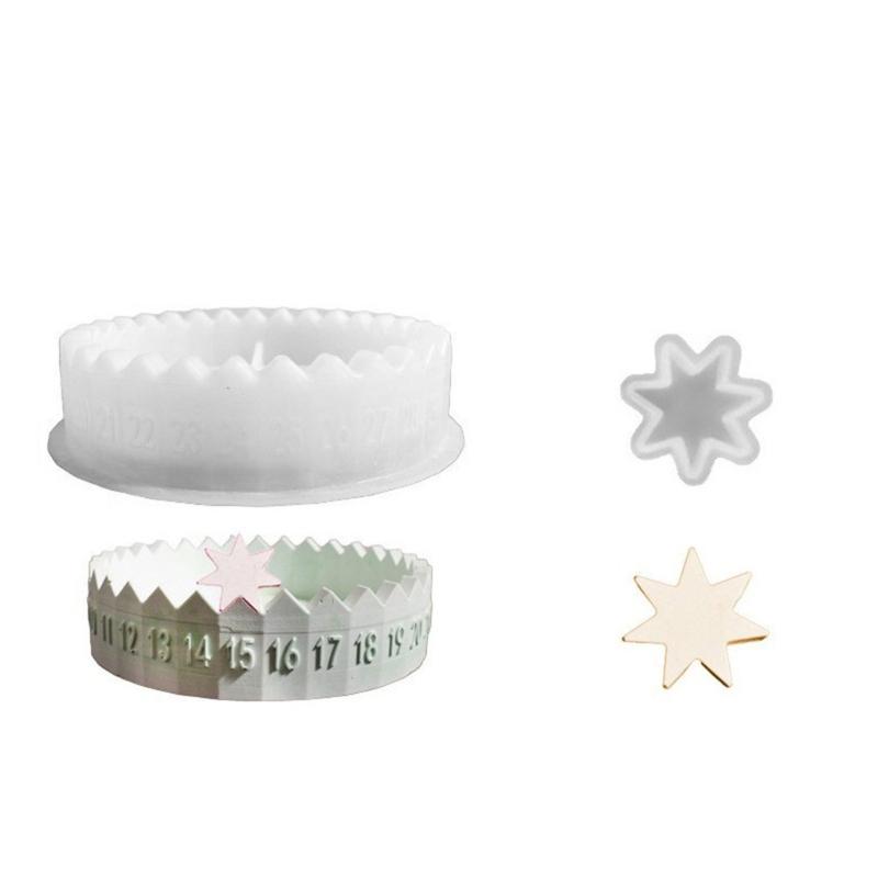 

Multi Purpose Food Grade Silicones Molds For Customizable Countdown Trays Festives Decorations And Small Item Storage 1