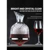 High Grade Crystal Glass 360 Rotating Decanter Tumbler 1500ml Decanter Wine Dispenser Aerator Mirror Jug Gift Bar Decoration