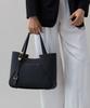 Toff & Loadstone Wrap Tote, Light Shrink Tote Bag, Cowhide Leather, One Size, Black