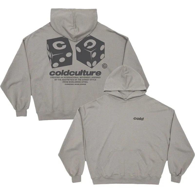 Mens Hooded Sweatshirt Star Print Loose Fit Casual Streetwear Youth