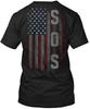 Sos Family American Flag T-Shirt Made In the USA Size S To 5XL