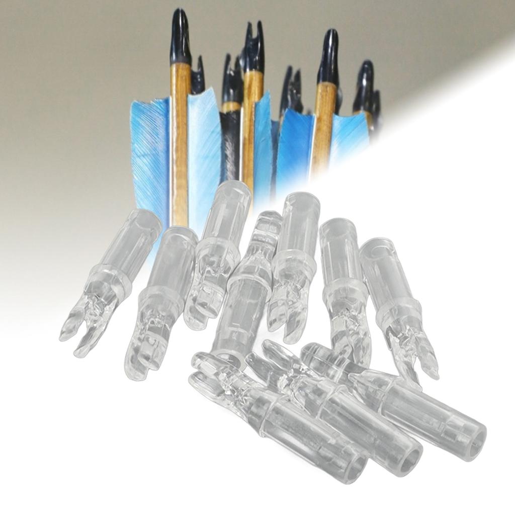 100pcs Archery Nock Plastic Insert Nocks Light Weight Nocks Replacement for Archery Bow