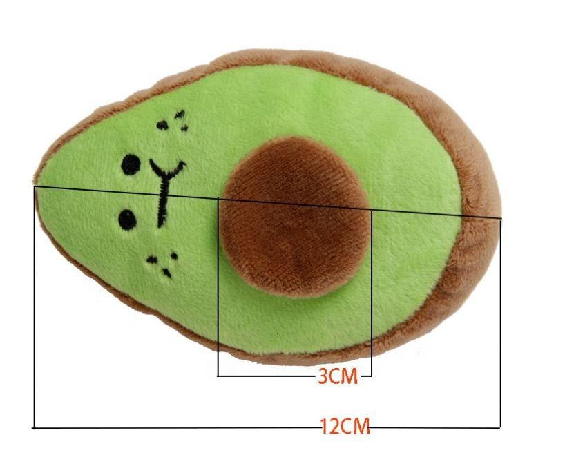 Custom Eco-Friendly Cartoon Dog Chew Toys Mini Various Fruits Pet Plush Squeak Toys for Chewer