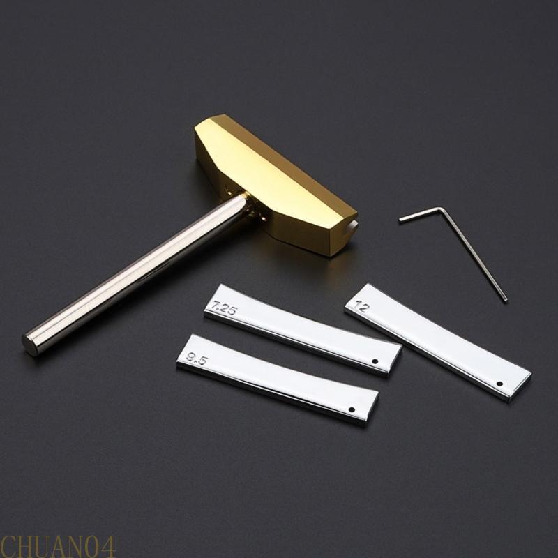 A1A2 Guitar Bass Fret Press Caul & Radian Fret Inserts Luthiers Tool with Wrench