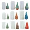 Christmas Tree Candle Silicone Mold DIY Scented Candle Resin Epoxy Casting Molds