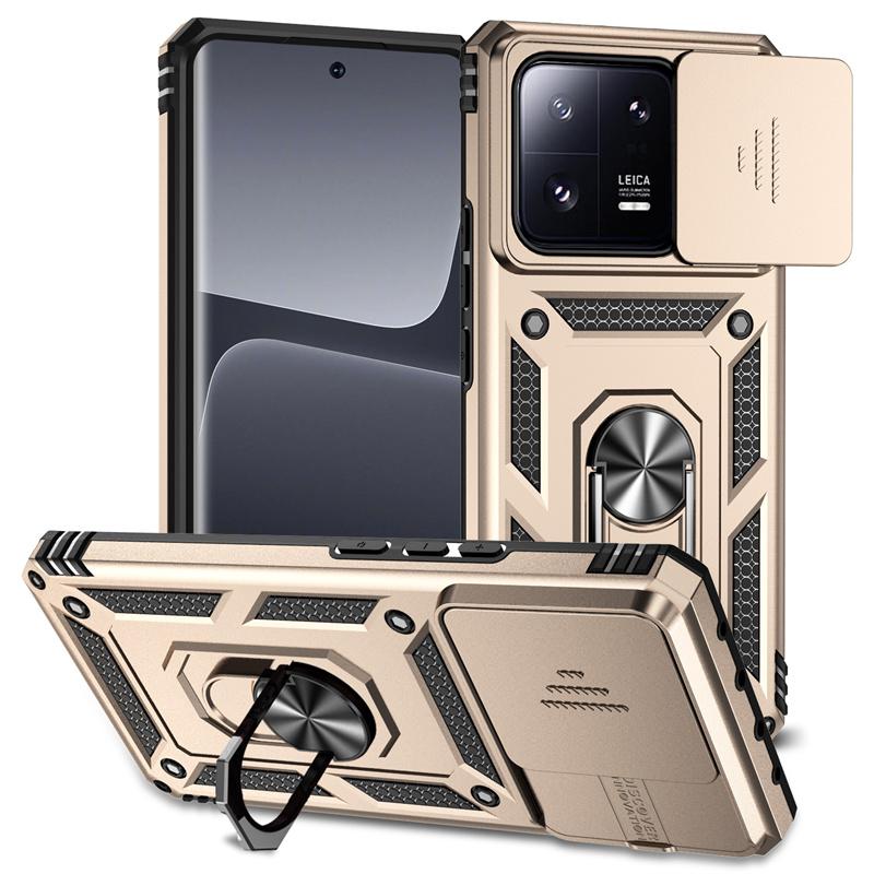 Funda For Xiaomi 13 5G Case Armor Slide Lens Protect Magnetic Ring Stand Case For Xiomi Mi 13 Pro Xiaomi13 13Pro Mi13 Back Cover