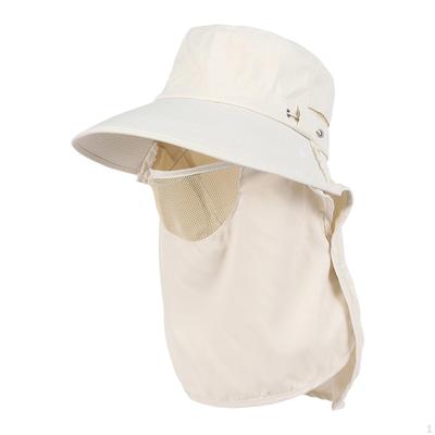 Sun Hat with Face Covering Protection Fishing Bucket Men Women for Travel Outdoor Hiking