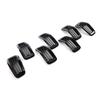 7PCS Grille Covers ABS Painted Glossy Black Replacement for Jeep Cherokee 2014 2018