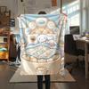 1 Stück Cinnamoroll-Print Flanelldecke, Hohe Qualität für alle Jahreszeiten, Heimdekoration, Wärme und Komfort, Perfekt für Weihnachtsgeschenke