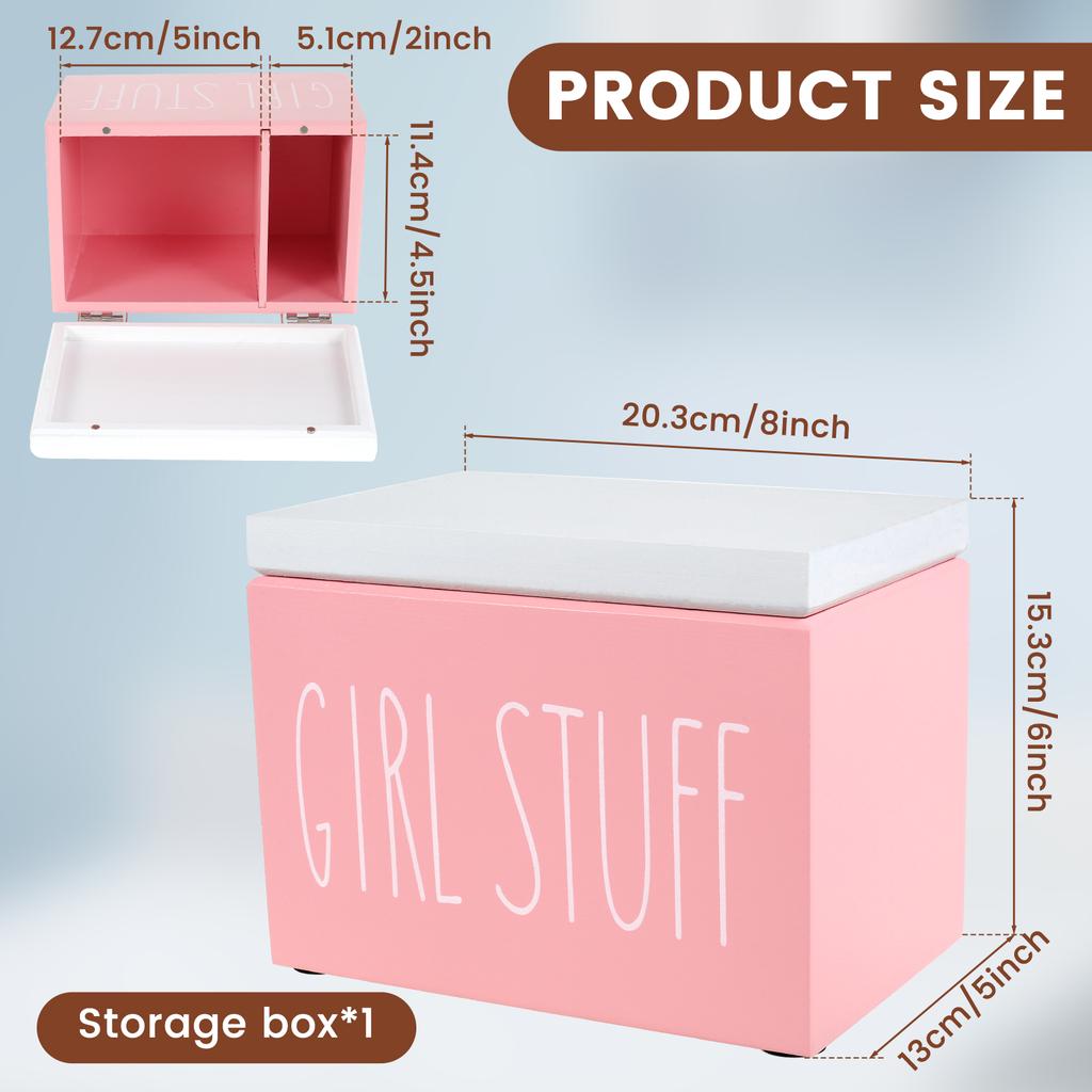 Tampon Holder Firm Versatile Tampon Storage Pad Organizer Practical Tampon and Pad Storage Container with Lid Large Capacity