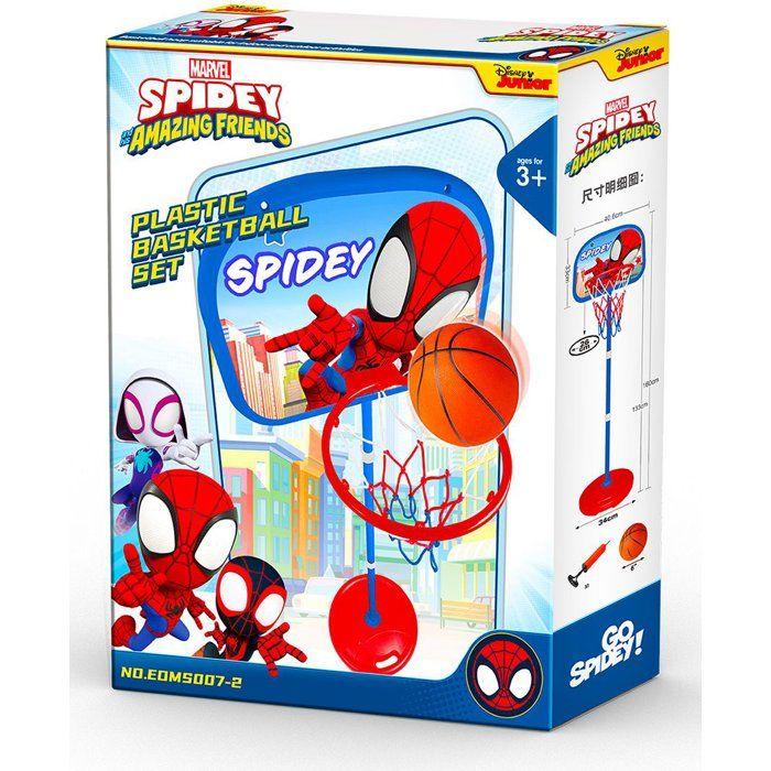 Panier de basket enfant Spidey - Réglable sur pied 155 cm - MARVEL
