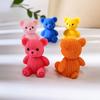10Pcs/lot Cartoon Bear Animal Miniatures Resin Ornaments Fairy Garden Decoration Moss Terrarium Micro Landscape