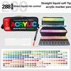 GuangNa 360/168 Colors Set Acrylic Paint Markers Brush Tip Paint For Rock Painting Festival Gift DIY Art Pens School Stationery