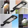 Ultra-Bright Outdoor LED Solar Street Light with Human Motion Sensor and Remote Control, Waterproof for Courtyards and Walkways