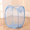 Mesh Pop Up Square Laundry Basket Storage Toy Organizer Bag Collapsible Clothes Baskets for Dorm