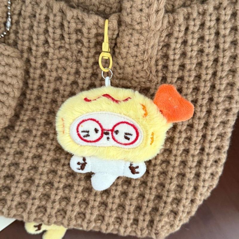 1pcs Cute Cartoon Plush Keychain Creative Fashion Pendant Simple All-matching Bag Decoration Accessorie