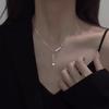 Simple Pearl Tassel Pendant High-end Necklace Versatile Temperament Retro Fashion Collarbone Chain New Style