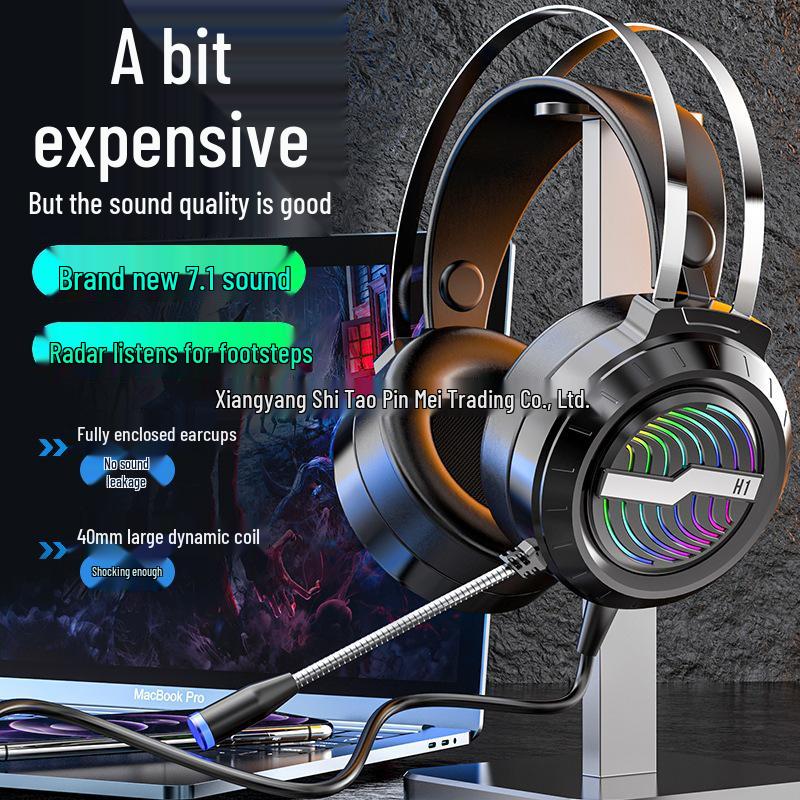 Wired Over-Ear Gaming Headset with Microphone for Mobile, Desktop & Laptop