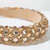Luxurious Resin Pearl Headband Fashion Hair Accessories For Women Trendy Full Diamond Temperament Hairbands Hair Band Headwear