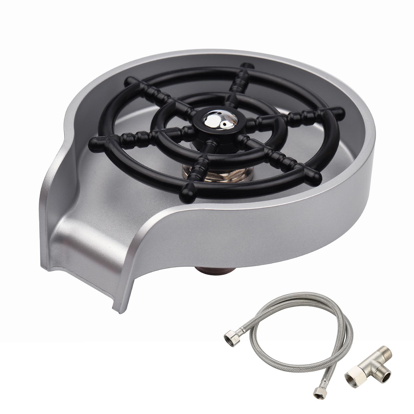 Ополаскиватель для стекла для кухонной мойки, шайба для бутылок и чашек для крепления к раковине, ополаскиватель для стекла, АБС-пластик, кухня светло-серый