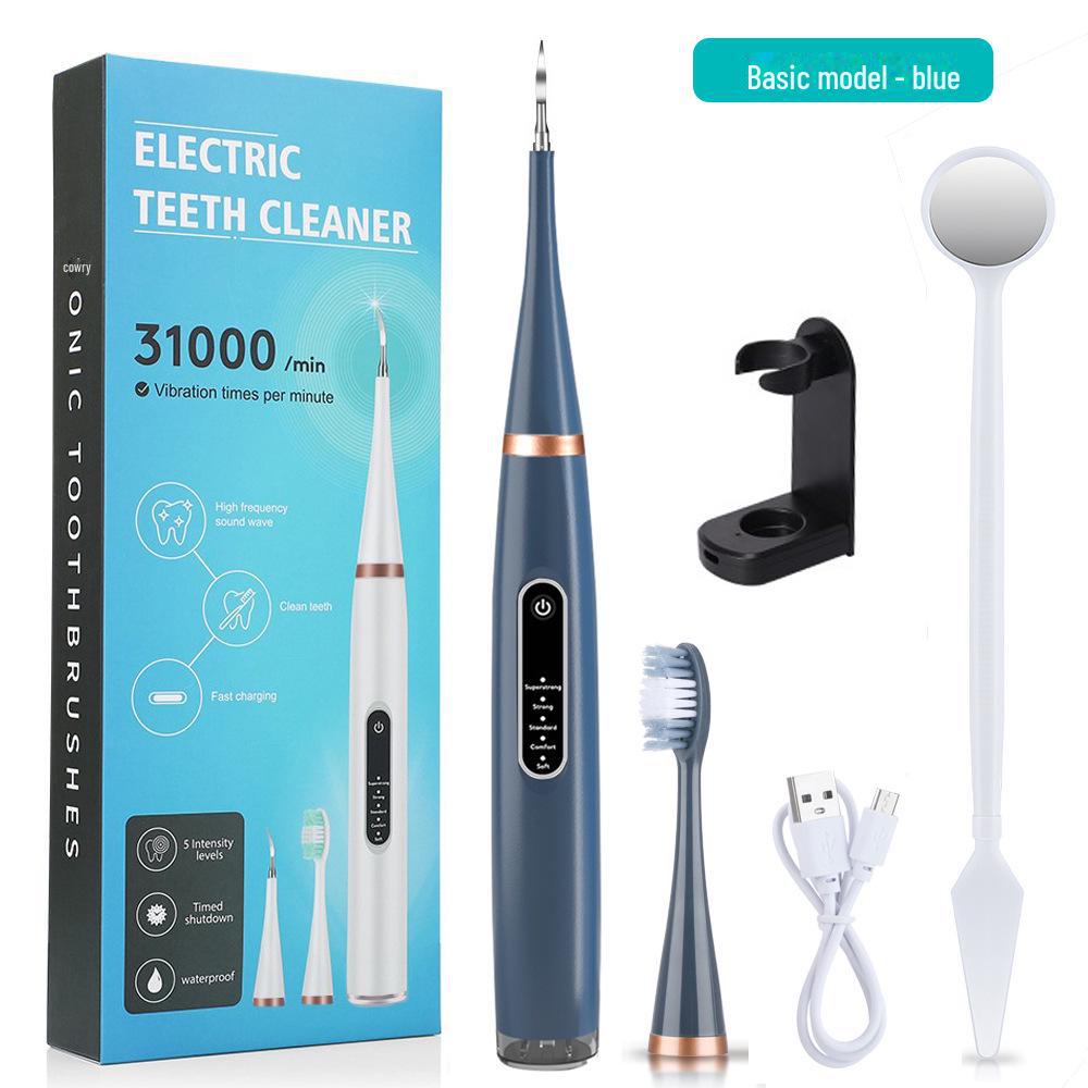 Ensemble de brosses à dents électriques à 5 vitesses: Vibration haute fréquence pour éliminer le tartre, la plaque dentaire et les taches - Outil de blanchiment
