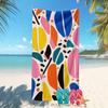 Abstract Ripple Ultra-fine Fiber Beach Towel Fast Drying Super Absorbent Swimming Bathing Traveling Picnicking Outdoor Towel