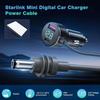 For Starlink Charger Cigarrete Lighter Car Charger 30V-2A Vehicles 2m Waterproof 18AWG Extension Cable Car Accessories