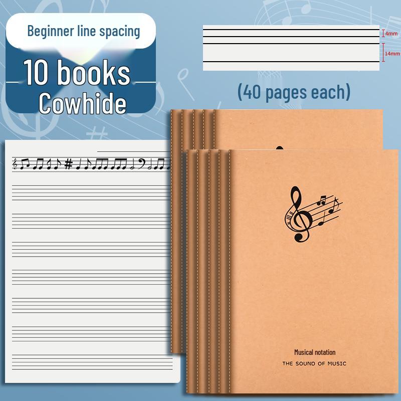 Hudební sešit pro začátečníky - Velký notový zápis