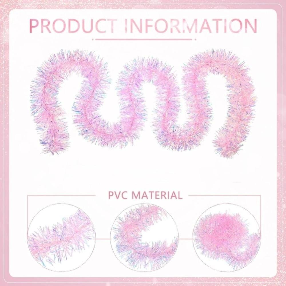 Mehrere Szenen Rosa Girlande DIY Zubehör Kranz Hängender Anhänger Neue Weihnachtsbaumschmuckstücke Weihnachten